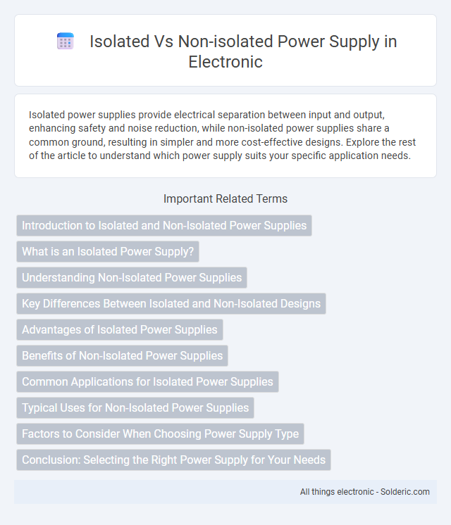 Isolated vs Non-Isolated Power Supply - What is the difference?