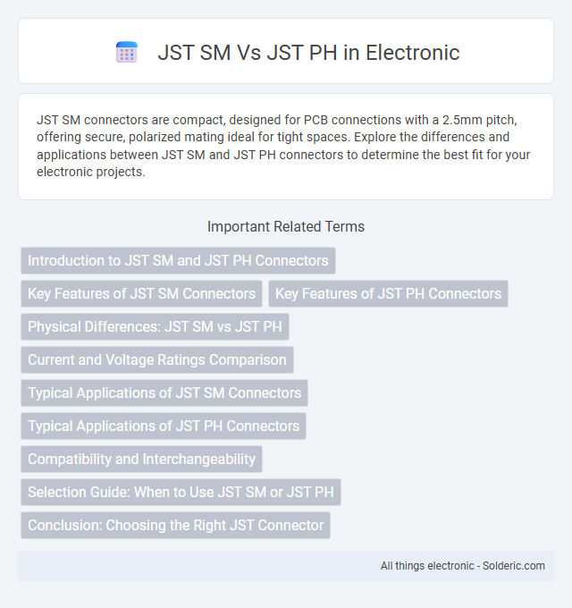 JST PH vs JST SM - What is the difference?