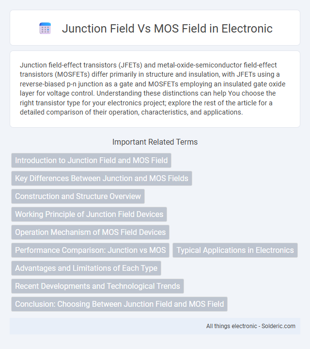 Junction Field vs MOS Field - What is the difference?