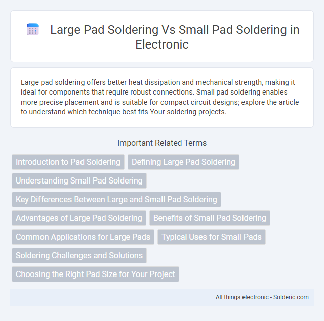 Small Pad Soldering vs Large Pad Soldering - What is the difference?