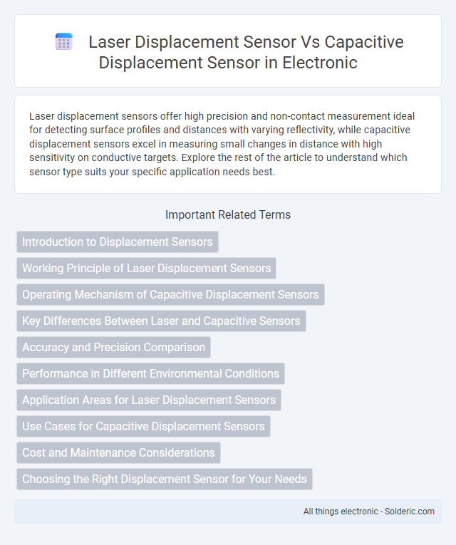 Capacitive Displacement Sensor vs Laser Displacement Sensor - What is the difference?