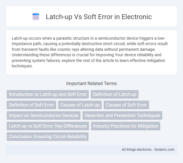 Latch-up vs Soft Error - What is the difference?