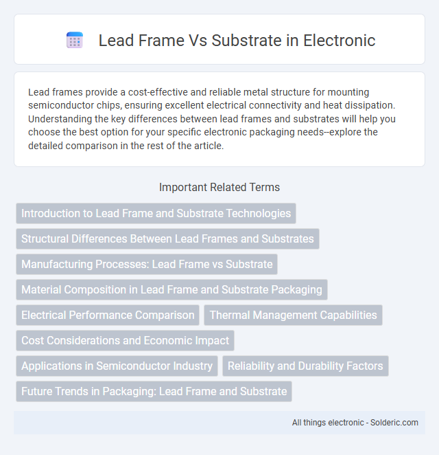 Lead Frame vs Substrate - What is the difference?