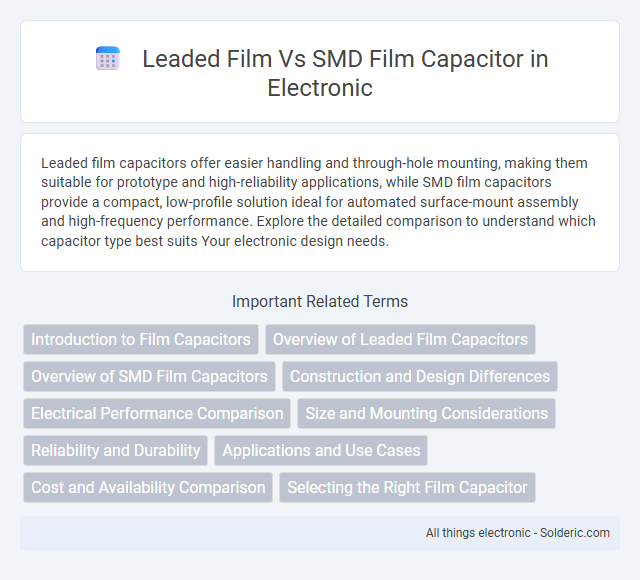 Leaded Film vs. SMD Film Capacitor - What is the difference?