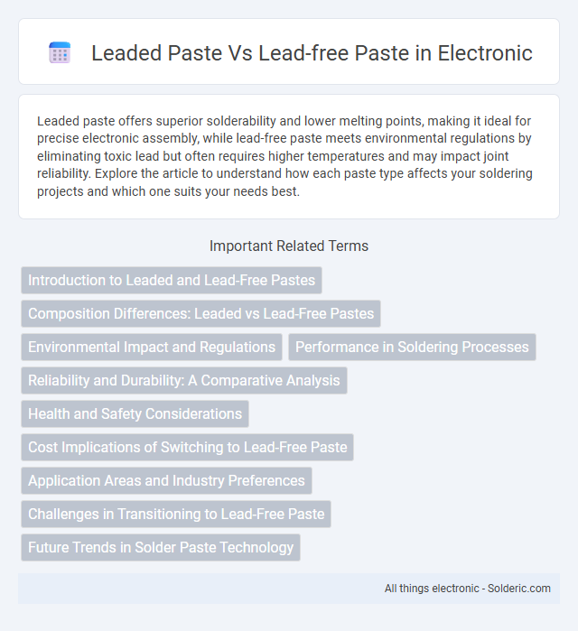 Lead-Free Paste vs. Leaded Paste - What is the difference?