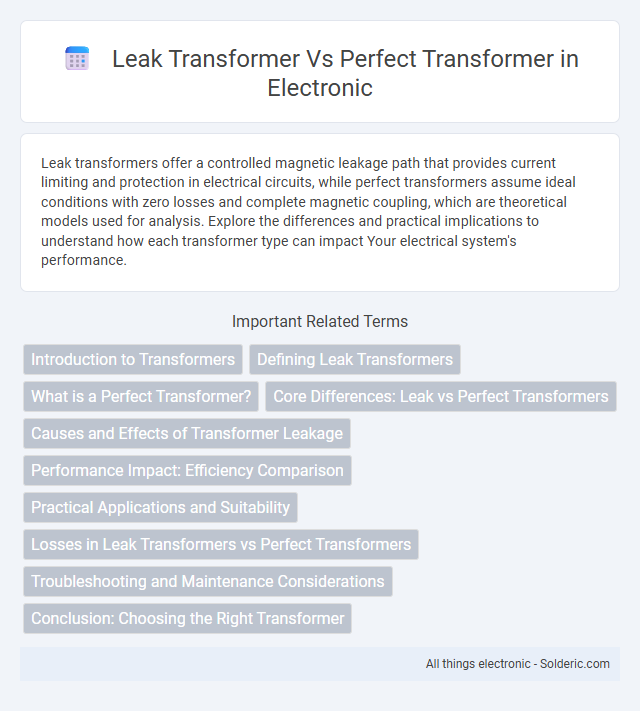 Leak Transformer vs Perfect Transformer - What is the difference?
