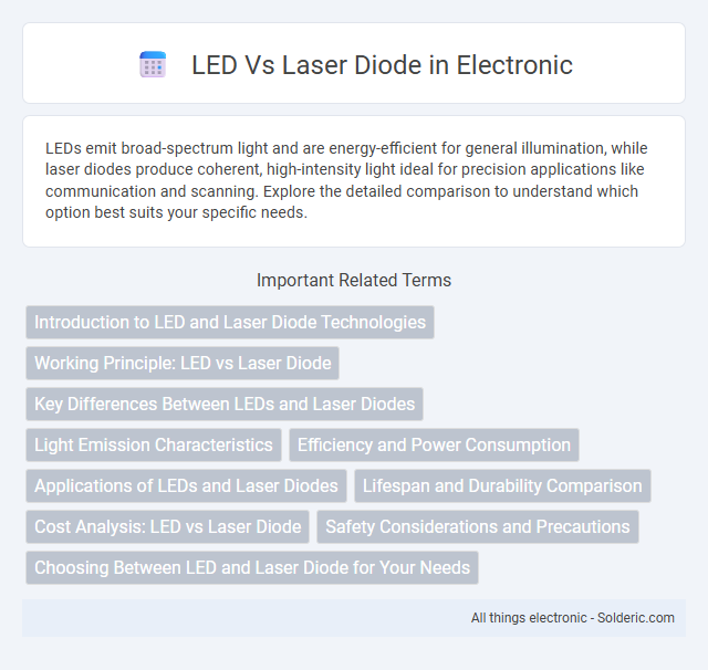 Laser diode vs LED - What is the difference?