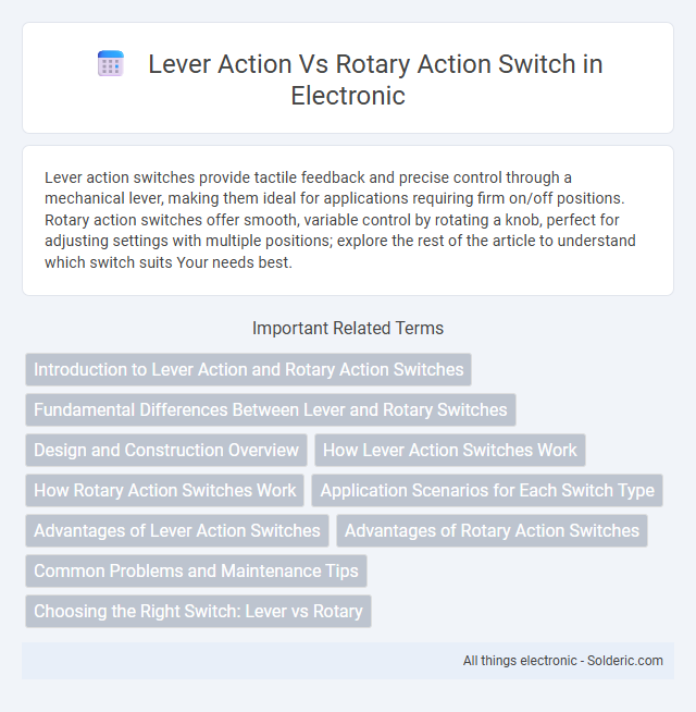 Rotary Action Switch vs Lever Action Switch - What is the difference?