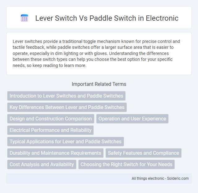 Paddle Switch vs Lever Switch - What is the difference?