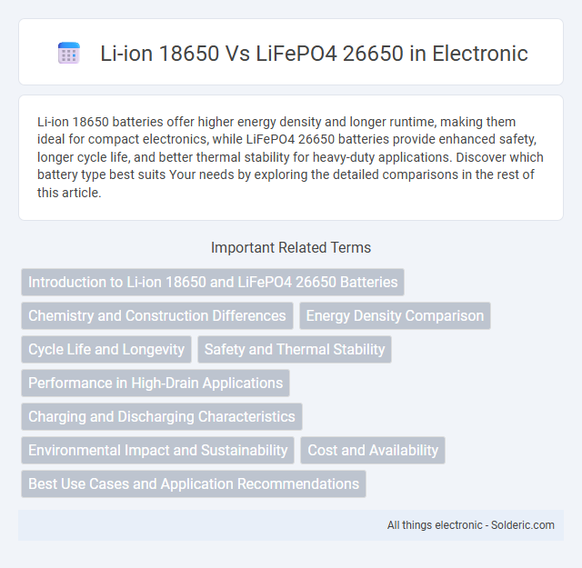 LiFePO4 26650 vs Li-ion 18650 - What is the difference?