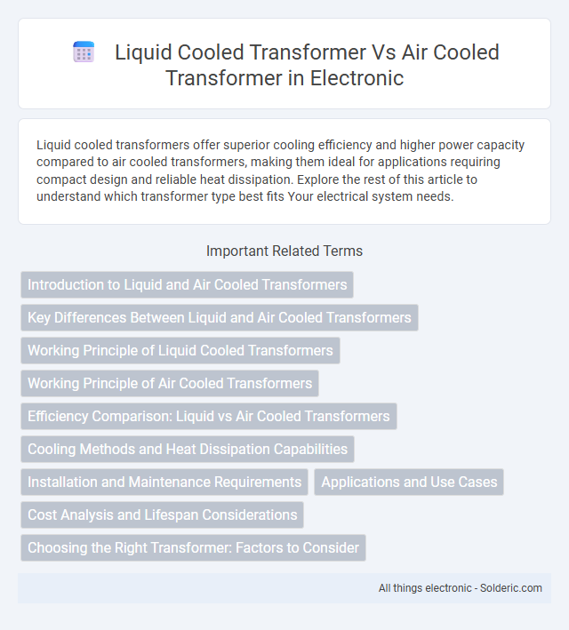 Air Cooled Transformer vs Liquid Cooled Transformer - What is the difference?
