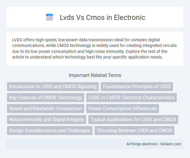 CMOS vs LVDS - What is the difference?