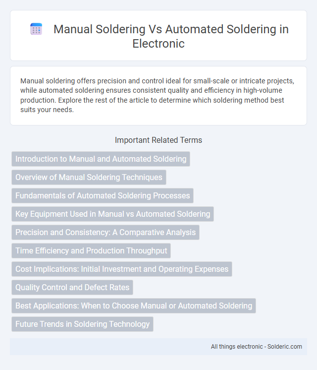 Automated soldering vs manual soldering - What is the difference?