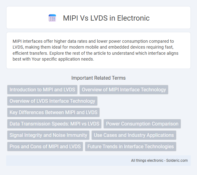 LVDS vs MIPI - What is the difference?