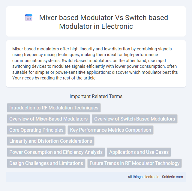 Switch-based modulator vs mixer-based modulator - What is the difference?