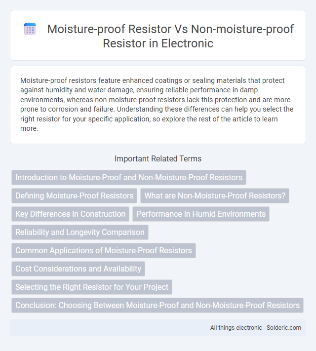 Moisture-Proof Resistor vs Non-Moisture-Proof Resistor - What is the difference?