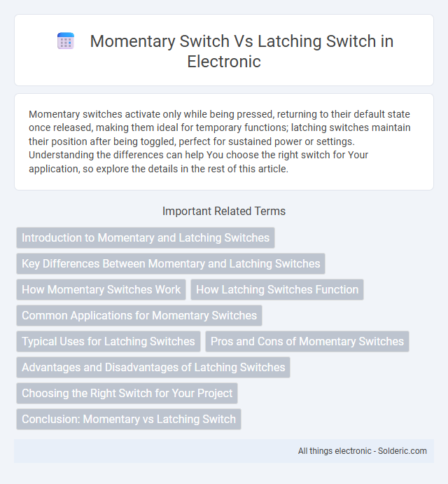 Latching Switch vs Momentary Switch - What is the difference?