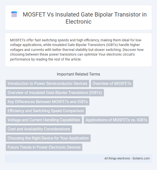 Insulated Gate Bipolar Transistor vs MOSFET - What is the difference?
