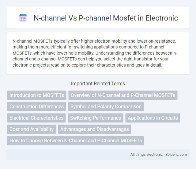 N-Channel vs P-Channel MOSFET - What is the difference?