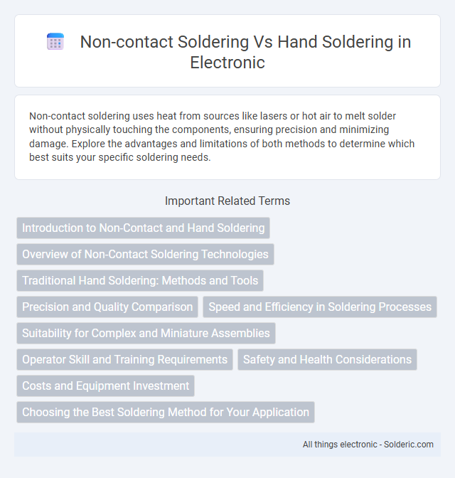 Hand soldering vs non-contact soldering - What is the difference?