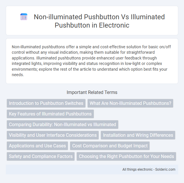 Illuminated Pushbutton vs Non-Illuminated Pushbutton - What is the difference?