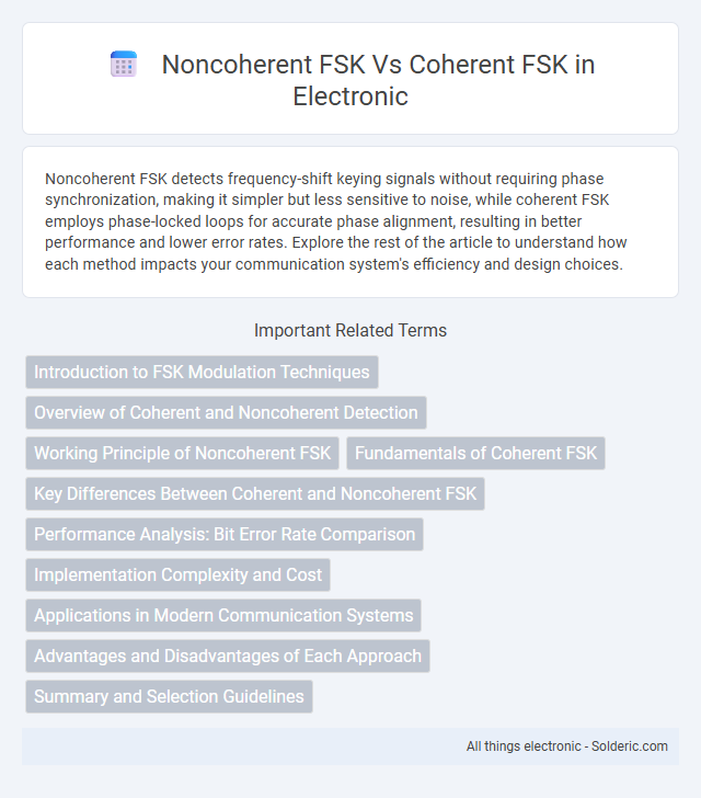 Coherent FSK vs Noncoherent FSK - What is the difference?