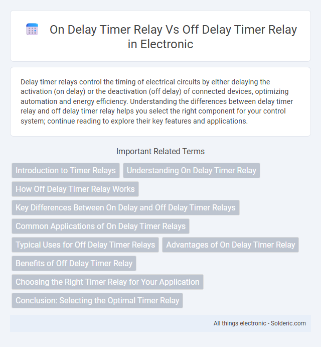 Off Delay Timer Relay vs On Delay Timer Relay - What is the difference?