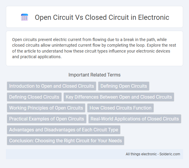 Closed Circuit vs Open Circuit - What is the difference?