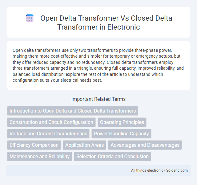 Closed Delta Transformer vs Open Delta Transformer - What is the difference?