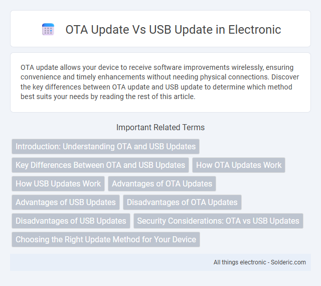 OTA Update vs USB Update - What is the difference?