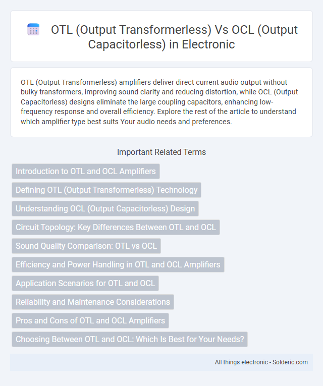OCL (Output Capacitorless) vs OTL (Output Transformerless) - What is the difference?