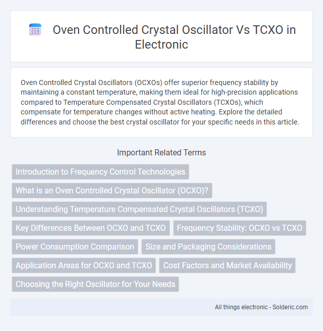 Oven Controlled Crystal Oscillator vs TCXO - What is the difference?