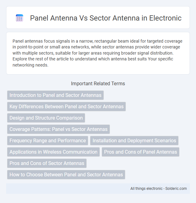 Panel Antenna vs Sector Antenna - What is the difference?