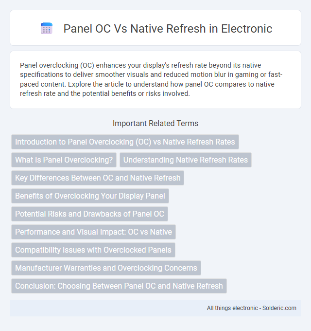 Native Refresh vs Panel OC - What is the difference?
