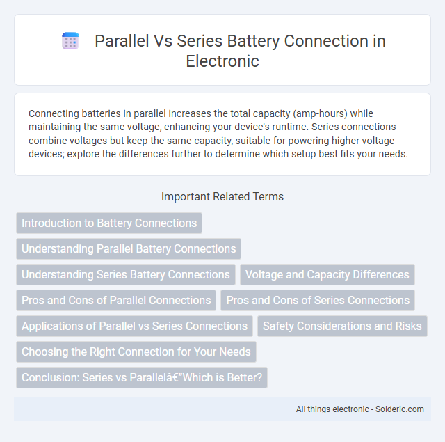 Series vs Parallel Battery Connection - What is the difference?
