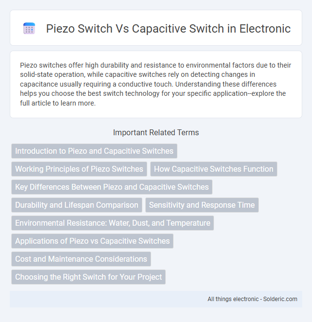 Capacitive Switch vs Piezo Switch - What is the difference?