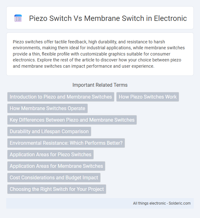 Membrane switch vs Piezo switch - What is the difference?