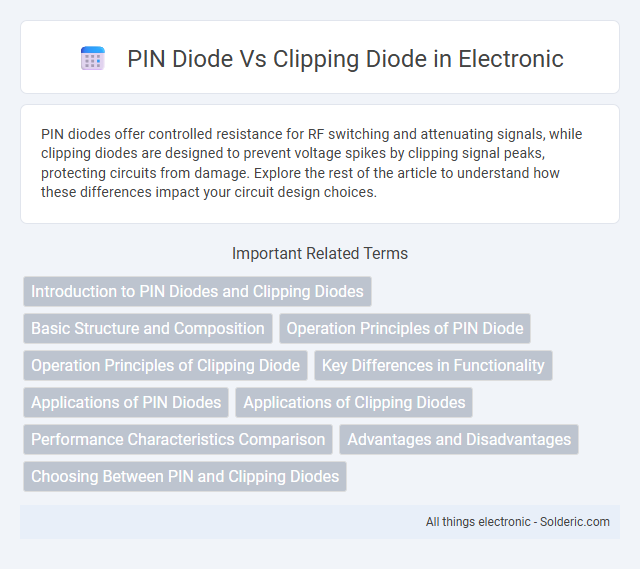 Clipping Diode vs PIN Diode - What is the difference?