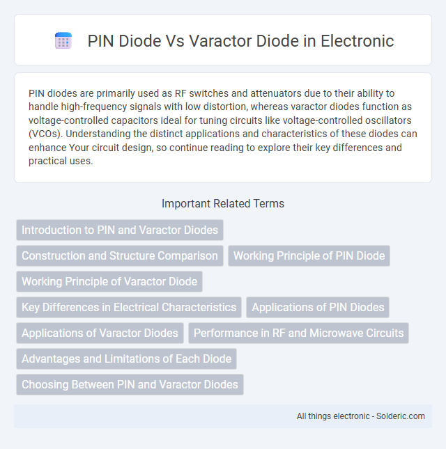 Varactor Diode vs PIN Diode - What is the difference?