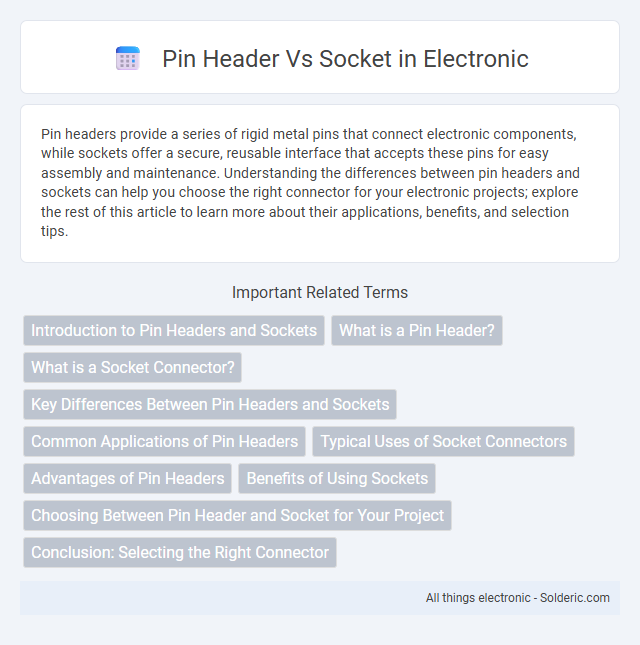 Pin Header vs Socket - What is the difference?