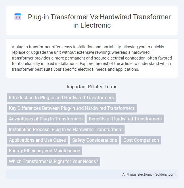 Hardwired Transformer vs. Plug-in Transformer - What is the difference?