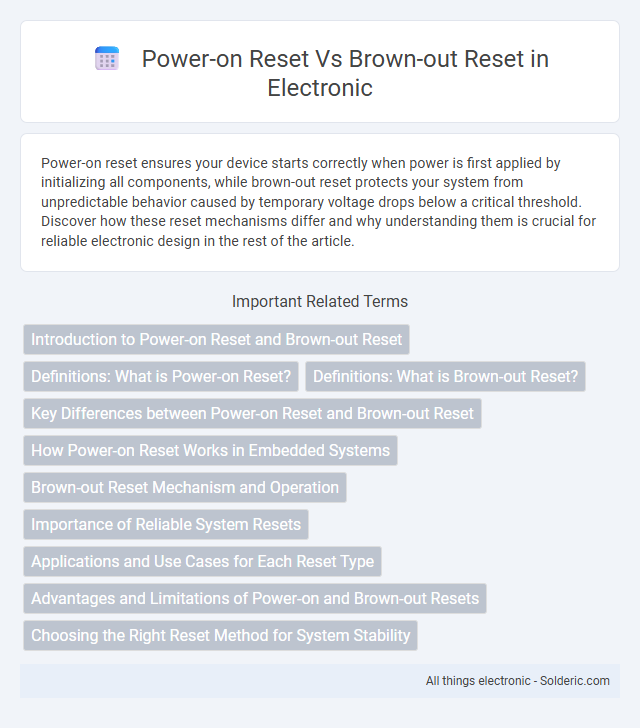 Brown-out reset vs Power-on reset - What is the difference?