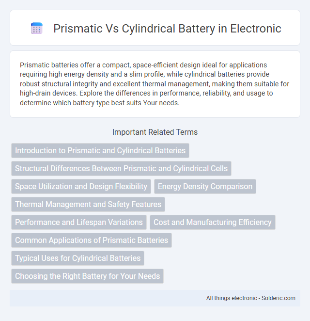 Cylindrical vs Prismatic Battery - What is the difference?