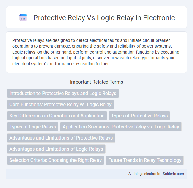 Here's the title in alphabetical order:
Logic Relay vs Protective Relay - What is the difference?