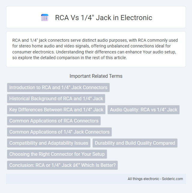 1/4 Jack vs RCA - What is the difference?