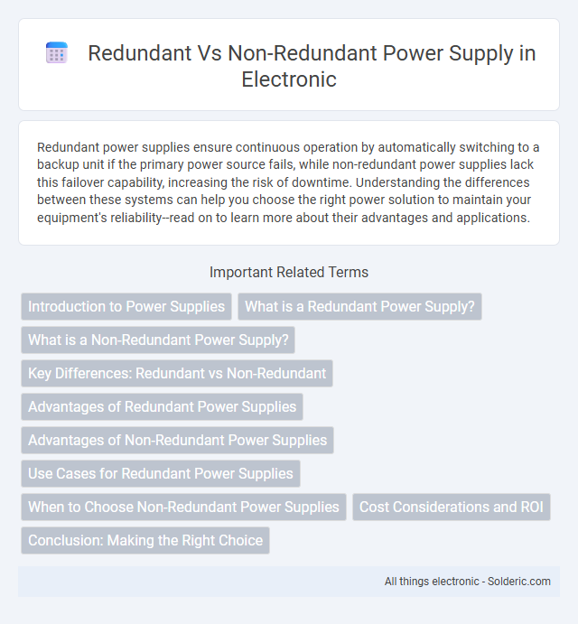 Non-Redundant vs Redundant Power Supply - What is the difference?