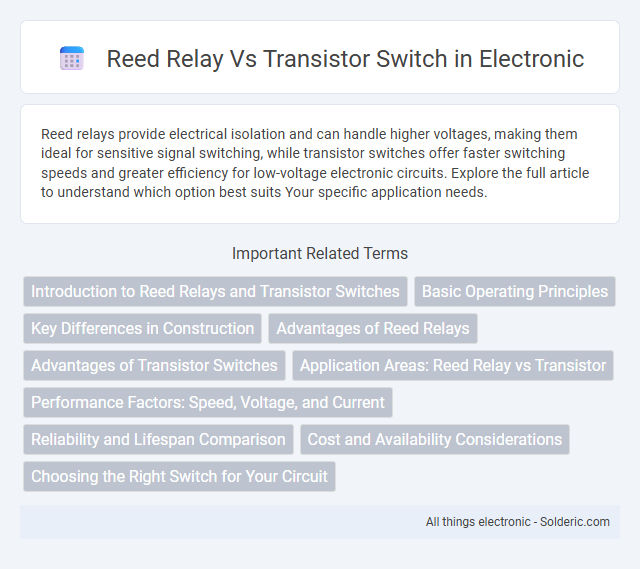 Reed Relay vs Transistor Switch - What is the difference?