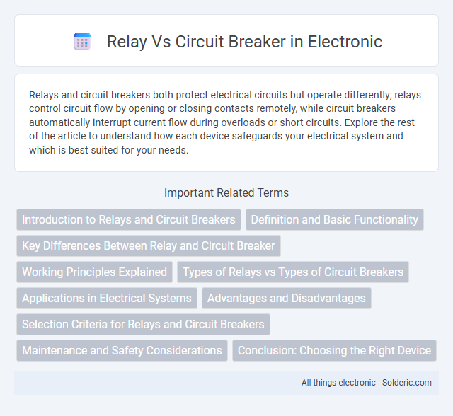 Circuit Breaker vs Relay - What is the difference?