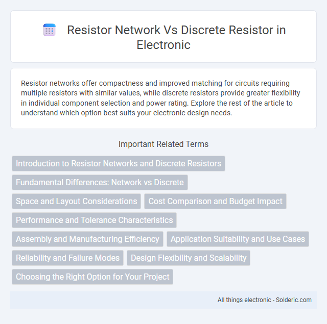 Discrete resistor vs resistor network - What is the difference?