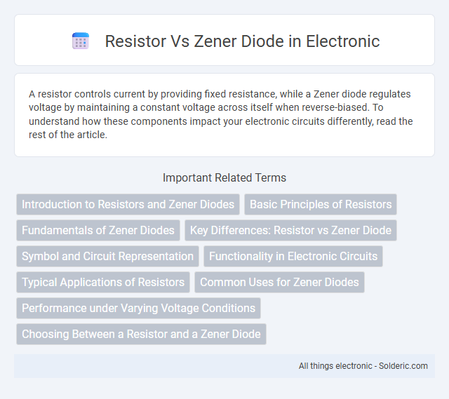 Resistor vs Zener Diode - What is the difference?